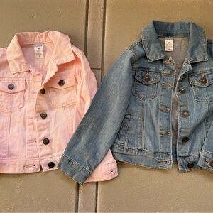 Girls 4T Carter’s Denim Jackets Bundle of 2 in Pink and Blue